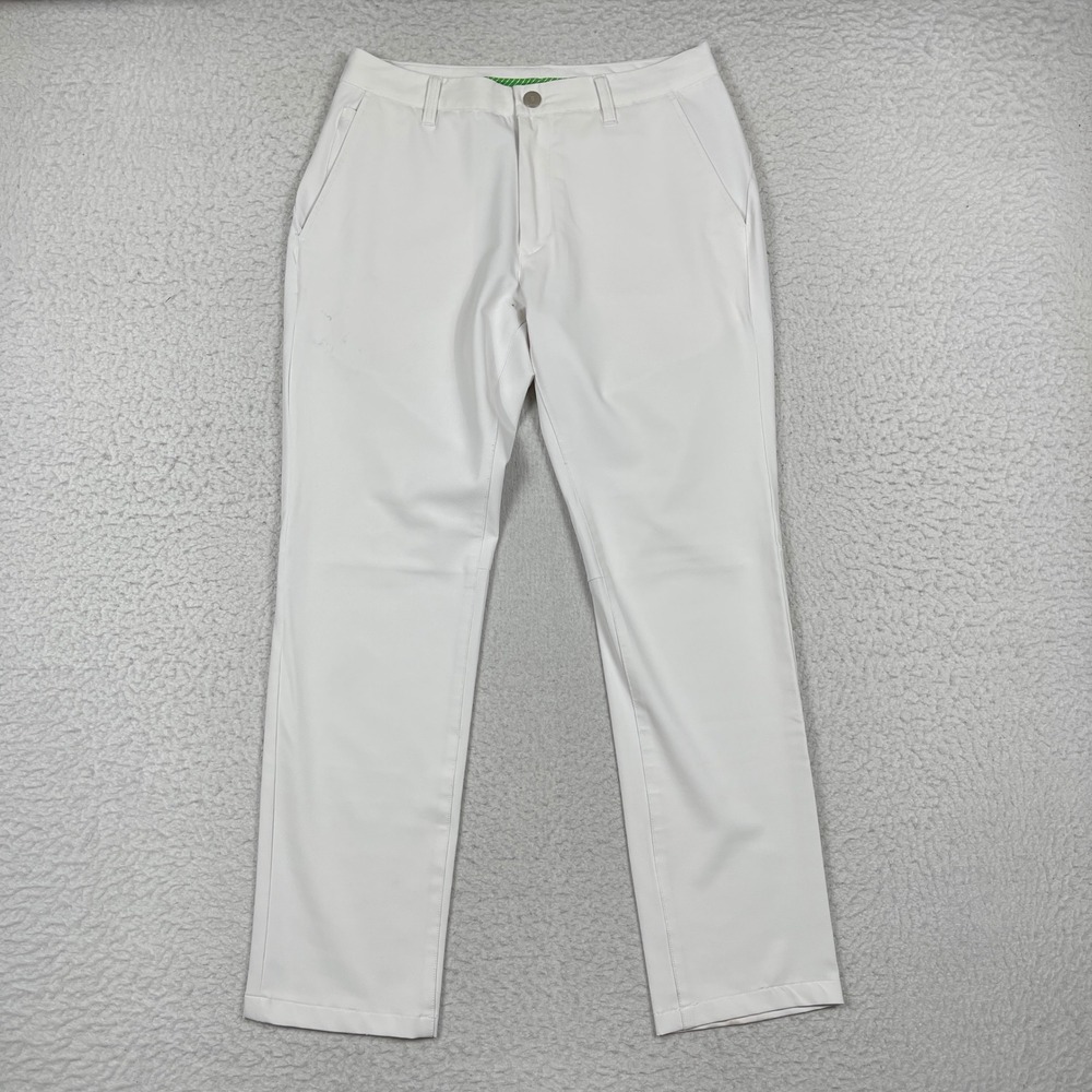 Bonobos Golf Pants Mens 31x30 White Slim M-Flex Stretch Athletic Performance